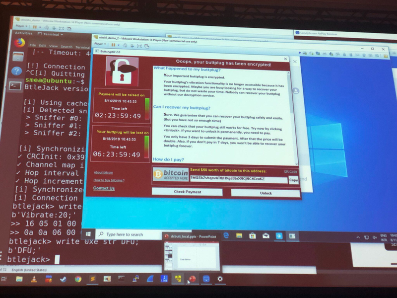 “Ooops, your buttplug has been encrypted!” A look at some buttplug ransomware capabilities.
